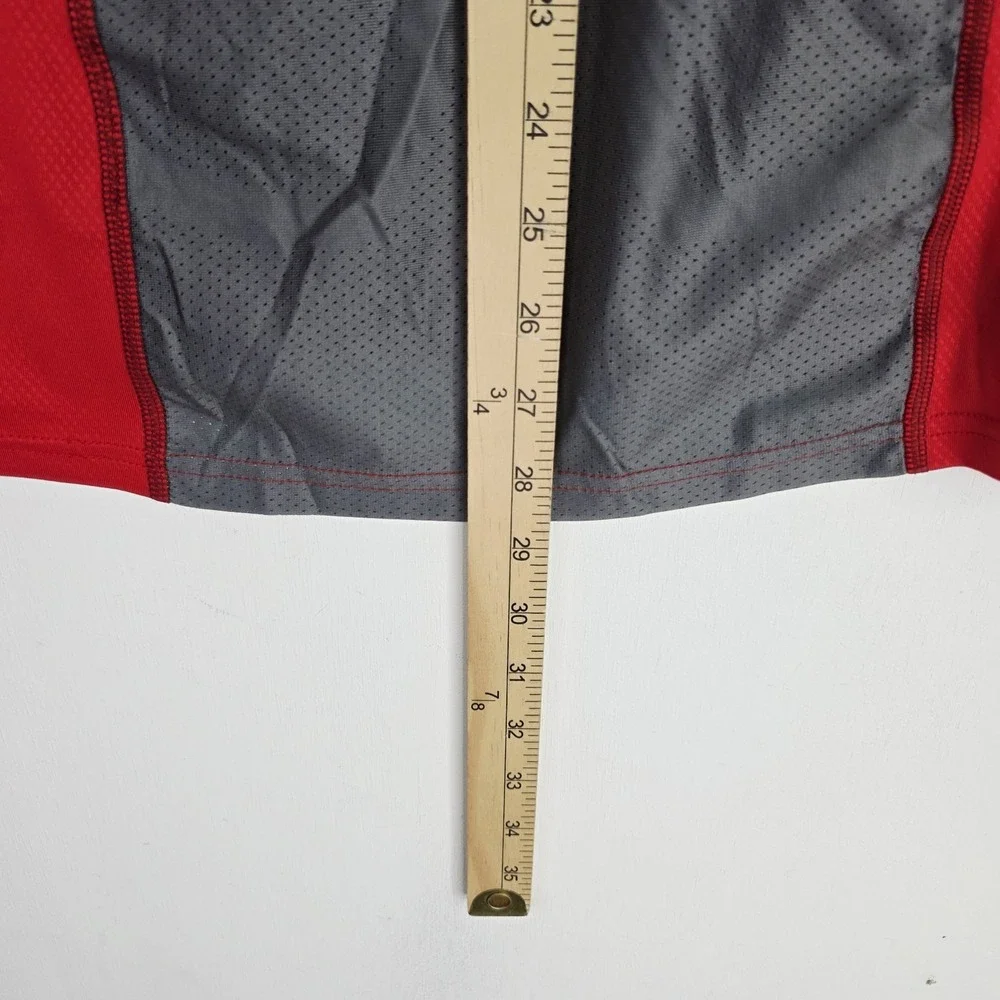 Nike Pro Combat‎ Hypercool Shirt Mens Large Red Dri Fit Fit Baseball 659873-657
